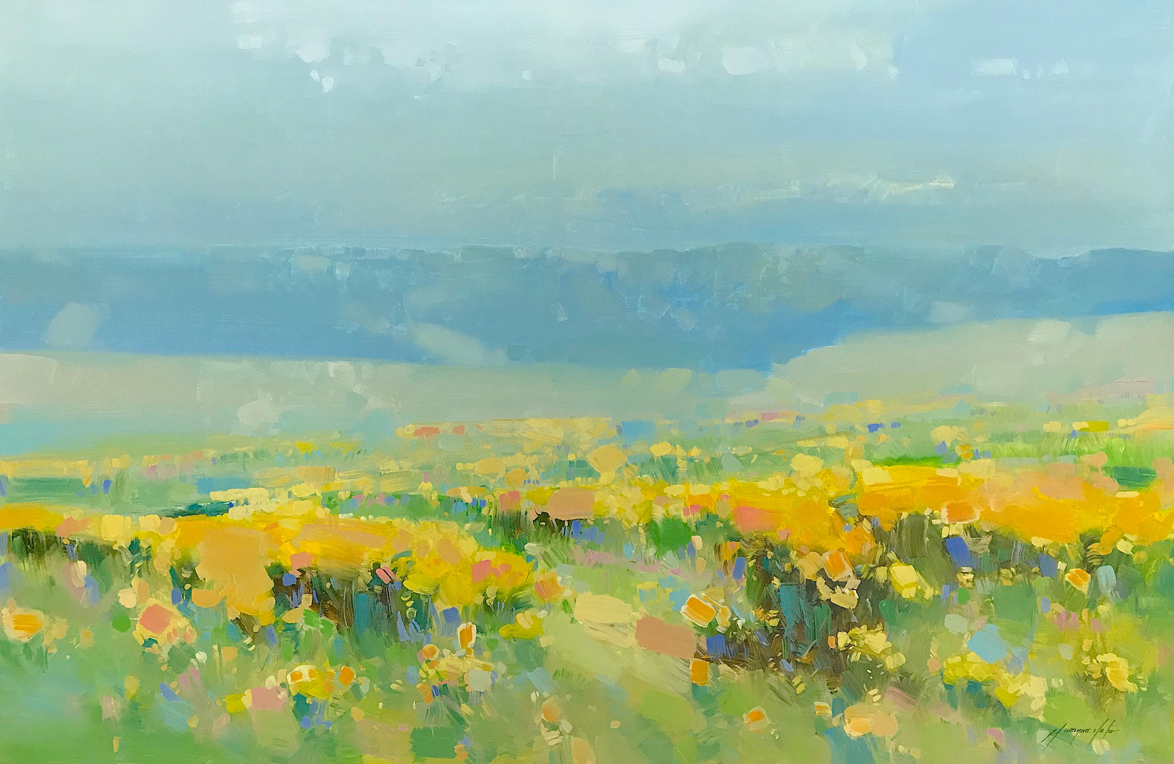 Vahe Yeremyan Landscape Painting - Yellow Valley