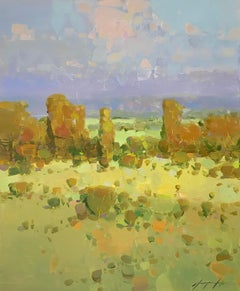 Landscape, Impressionism Original oil painting, one of a kind