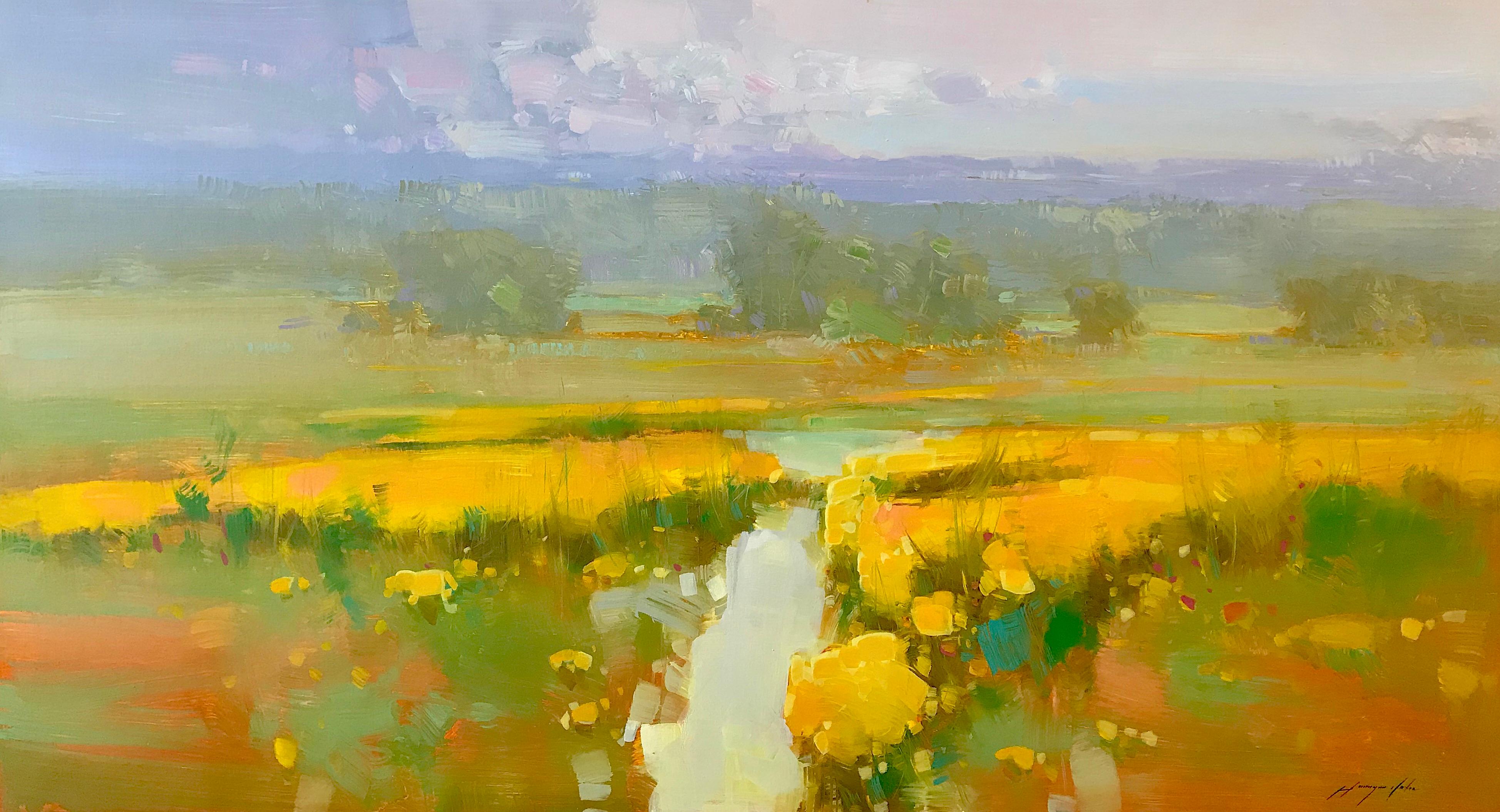 Vahe Yeremyan Landscape Painting - Field of Flowers