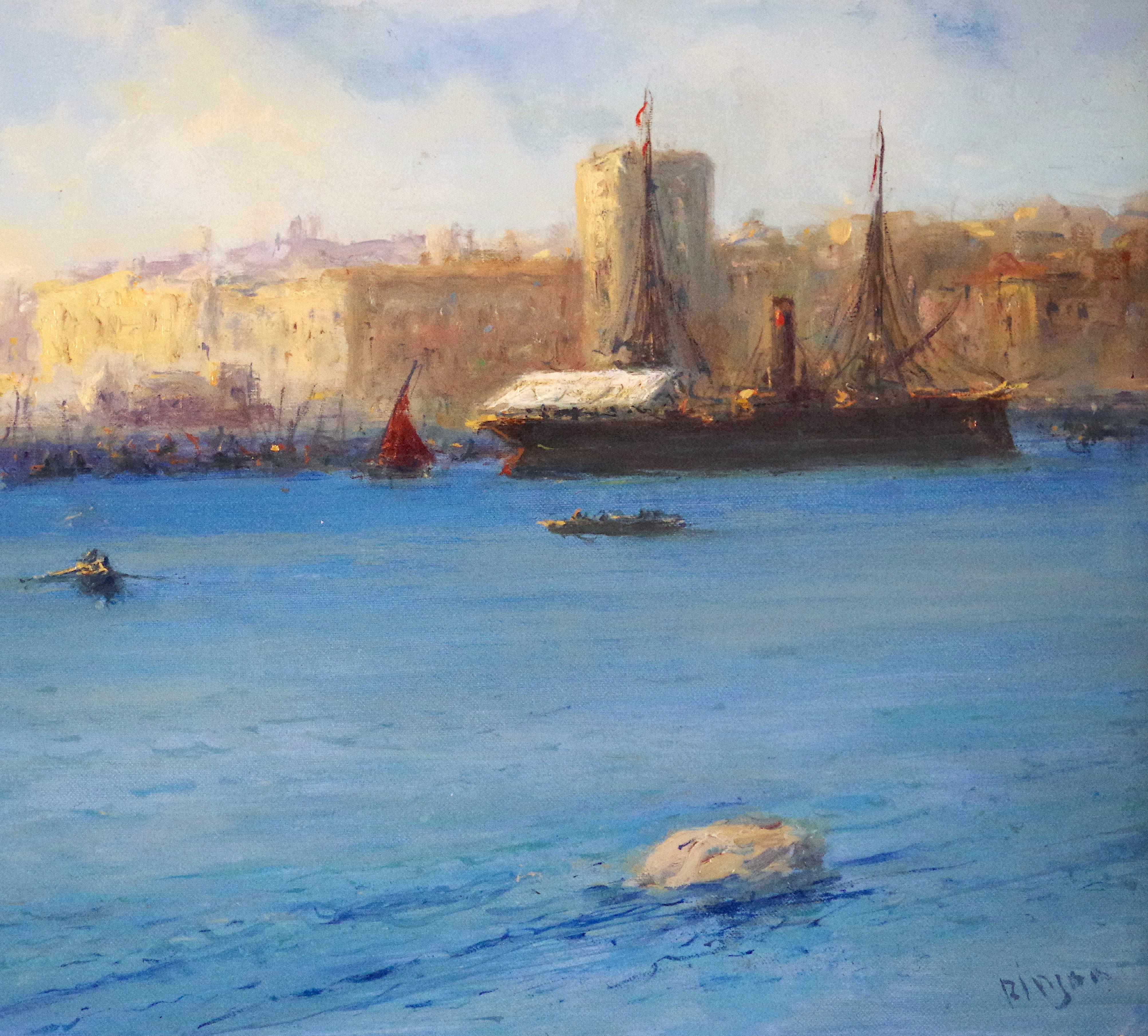 Venice Harbor - Impressionist Painting by Karen Darbinyan