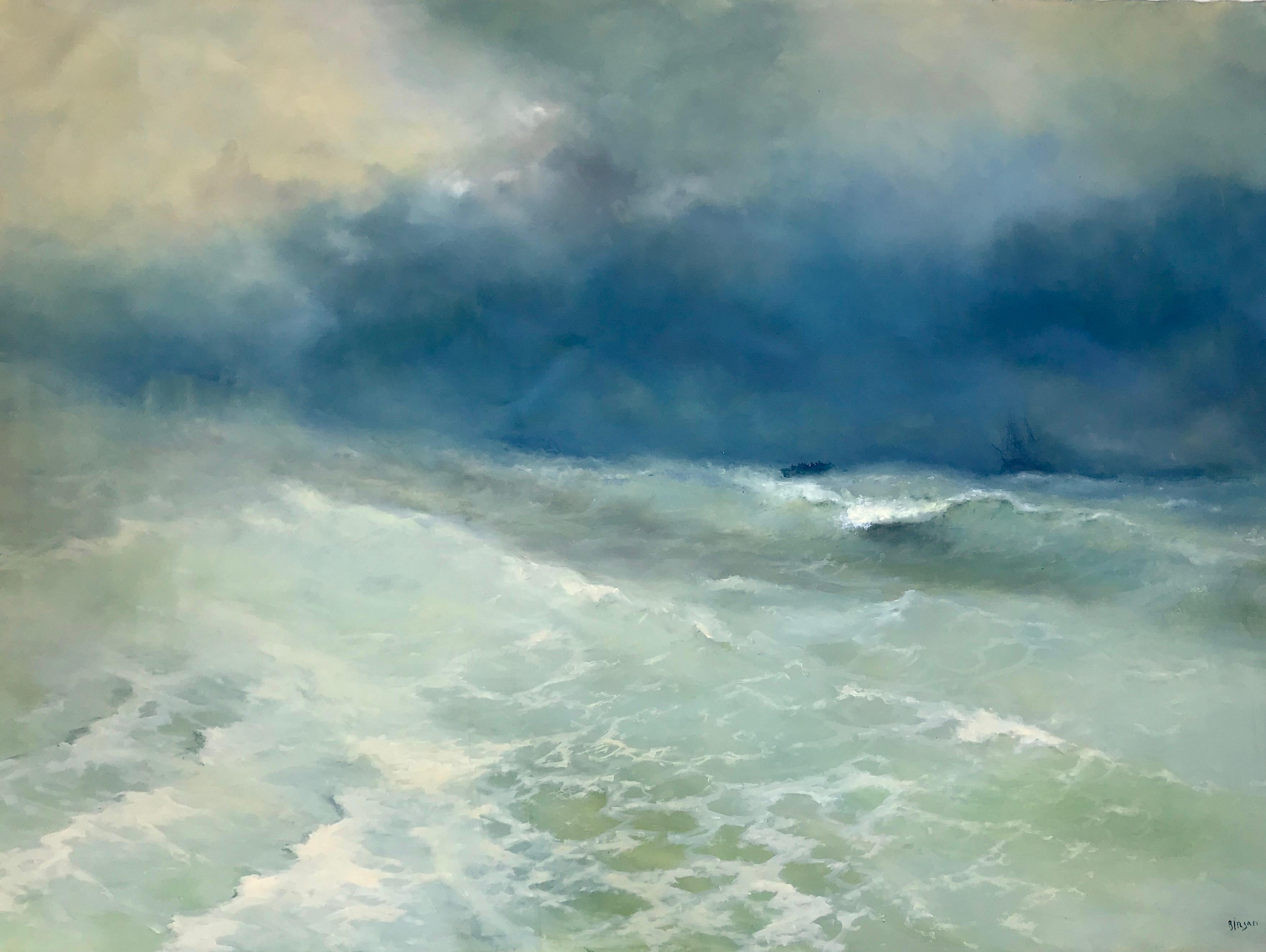 Karen Darbinyan Landscape Painting - Play of Waves