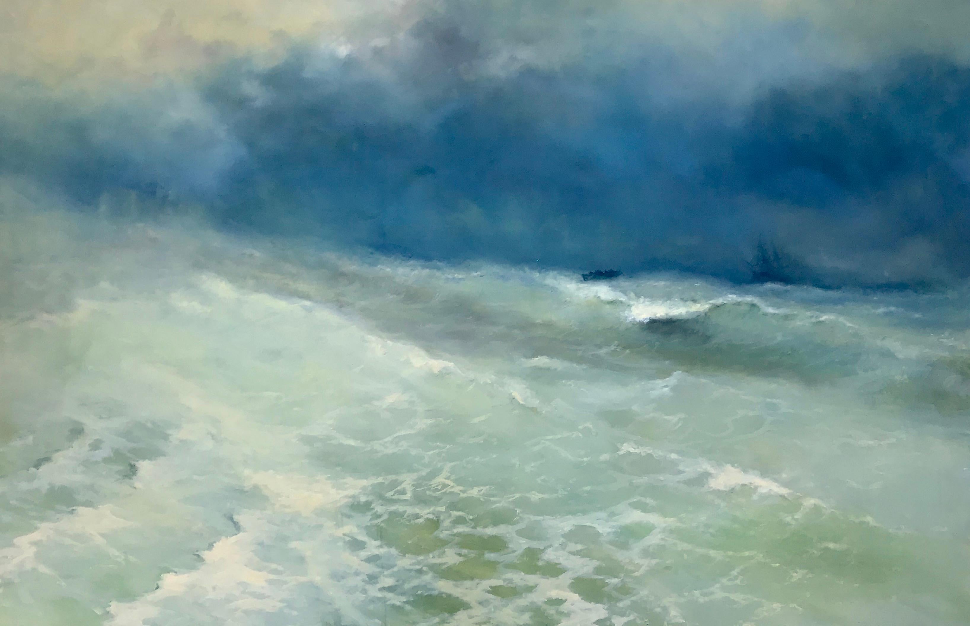 Play of Waves - Painting by Karen Darbinyan