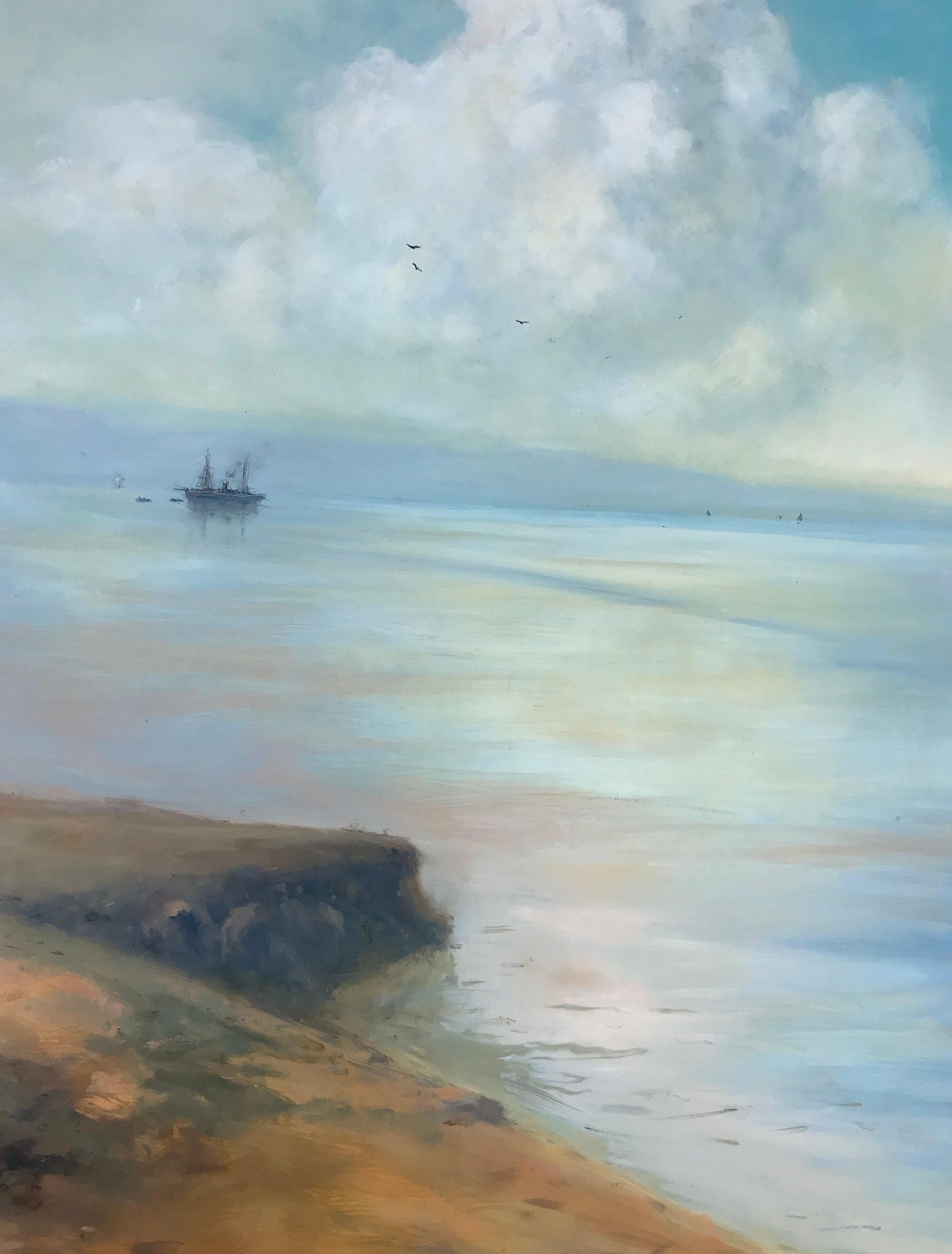 Pacific Ocean - Painting by Karen Darbinyan