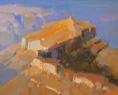 Peinture à l'huile originale du Grand Canyon, unique en son genre