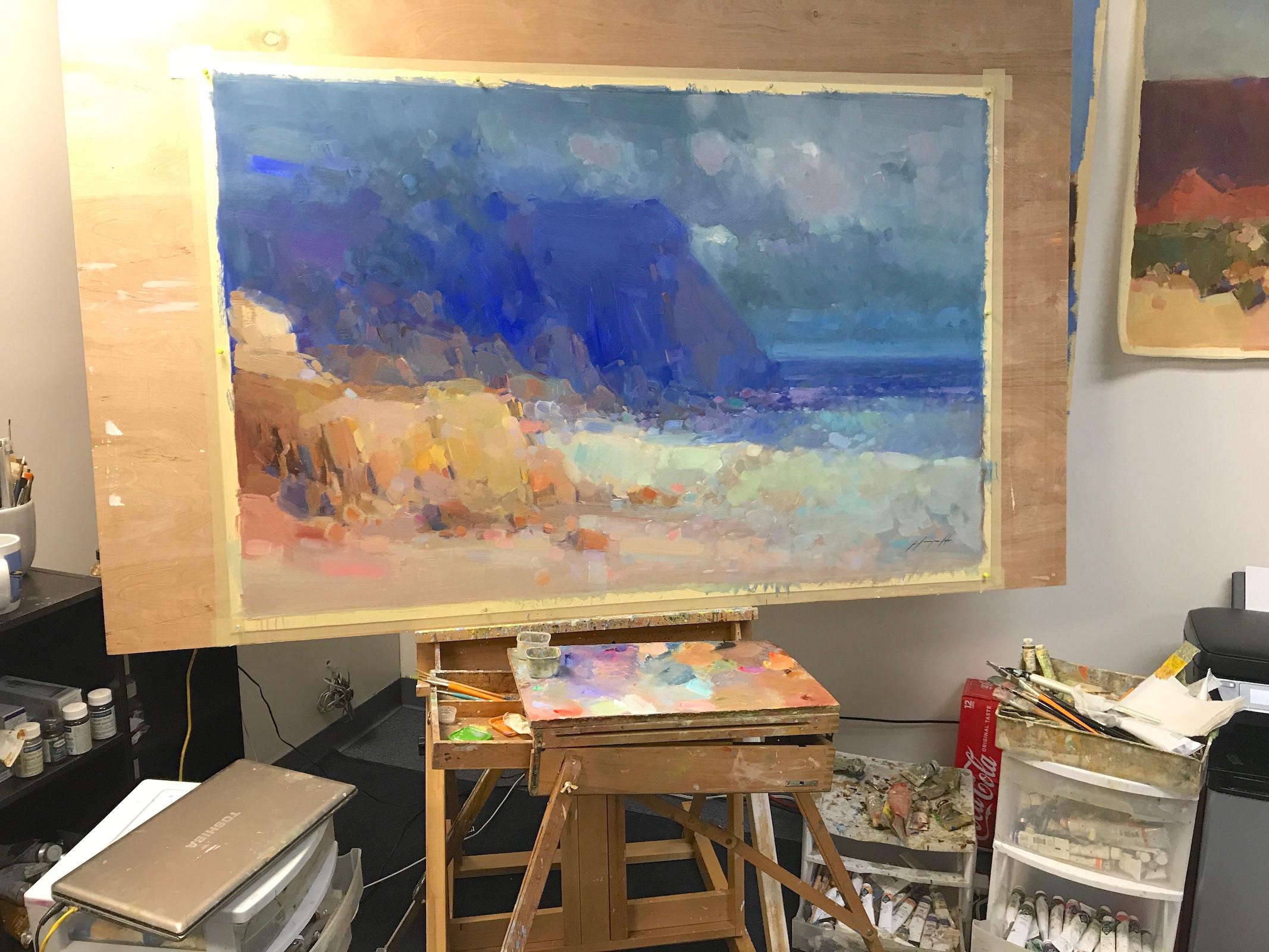 Ocean Side, Original oil Painting, One of a Kind 1