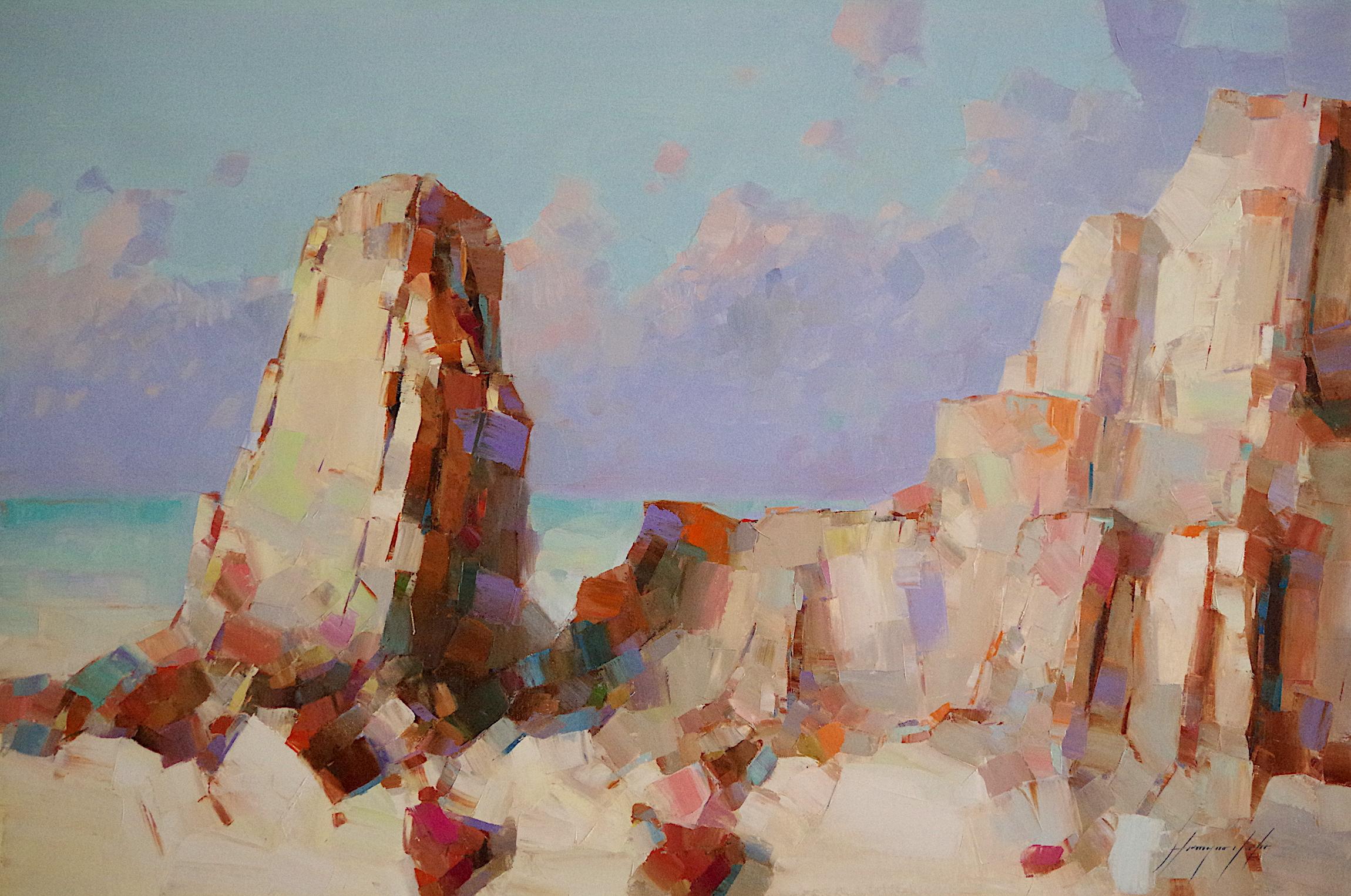 Vahe Yeremyan Landscape Painting - Ocean Cliffs
