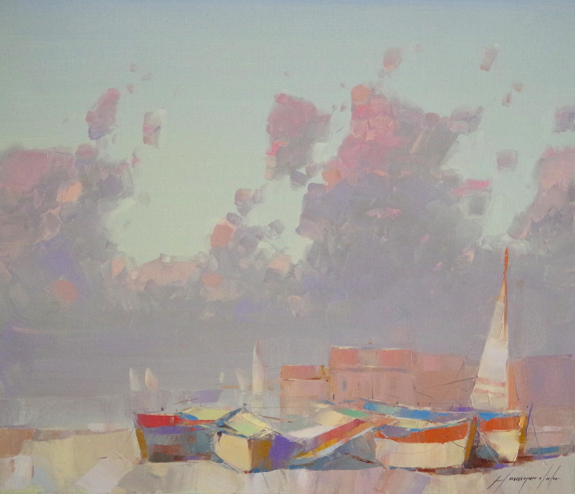 Vahe Yeremyan Landscape Painting - Harbor