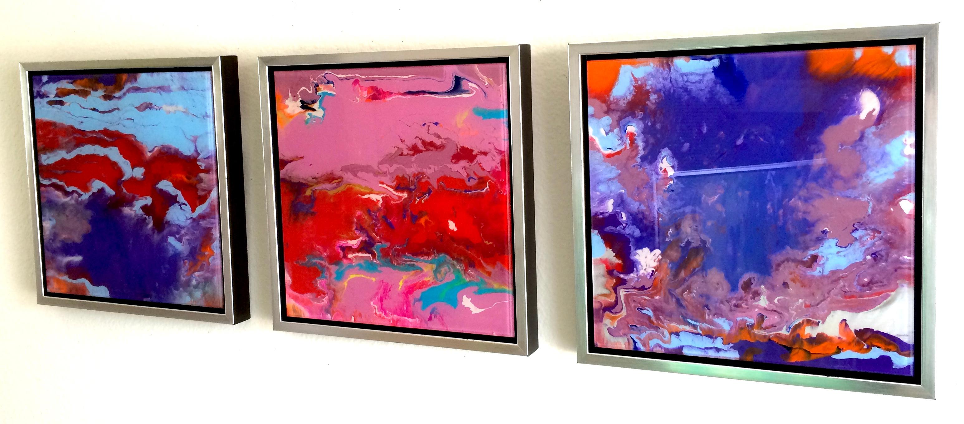 Danza incorniciata, Astratto, Pittura originale, Pronto da appendere