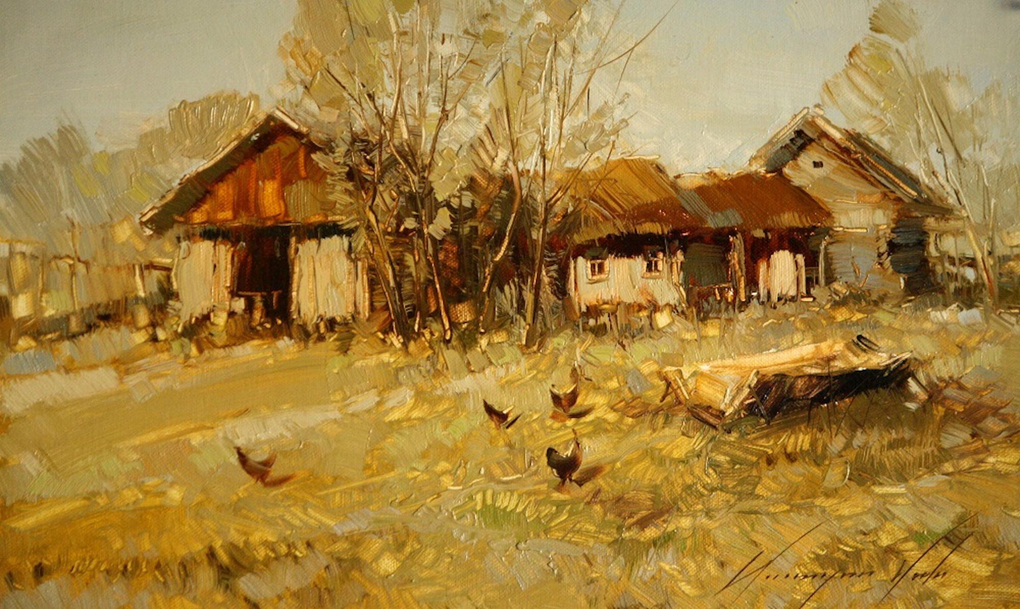 Vahe Yeremyan Landscape Painting - Village Farm