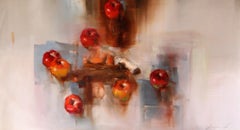 Kitchen, Still Life Surrealism Original Oil Painting, Ready to Hang
