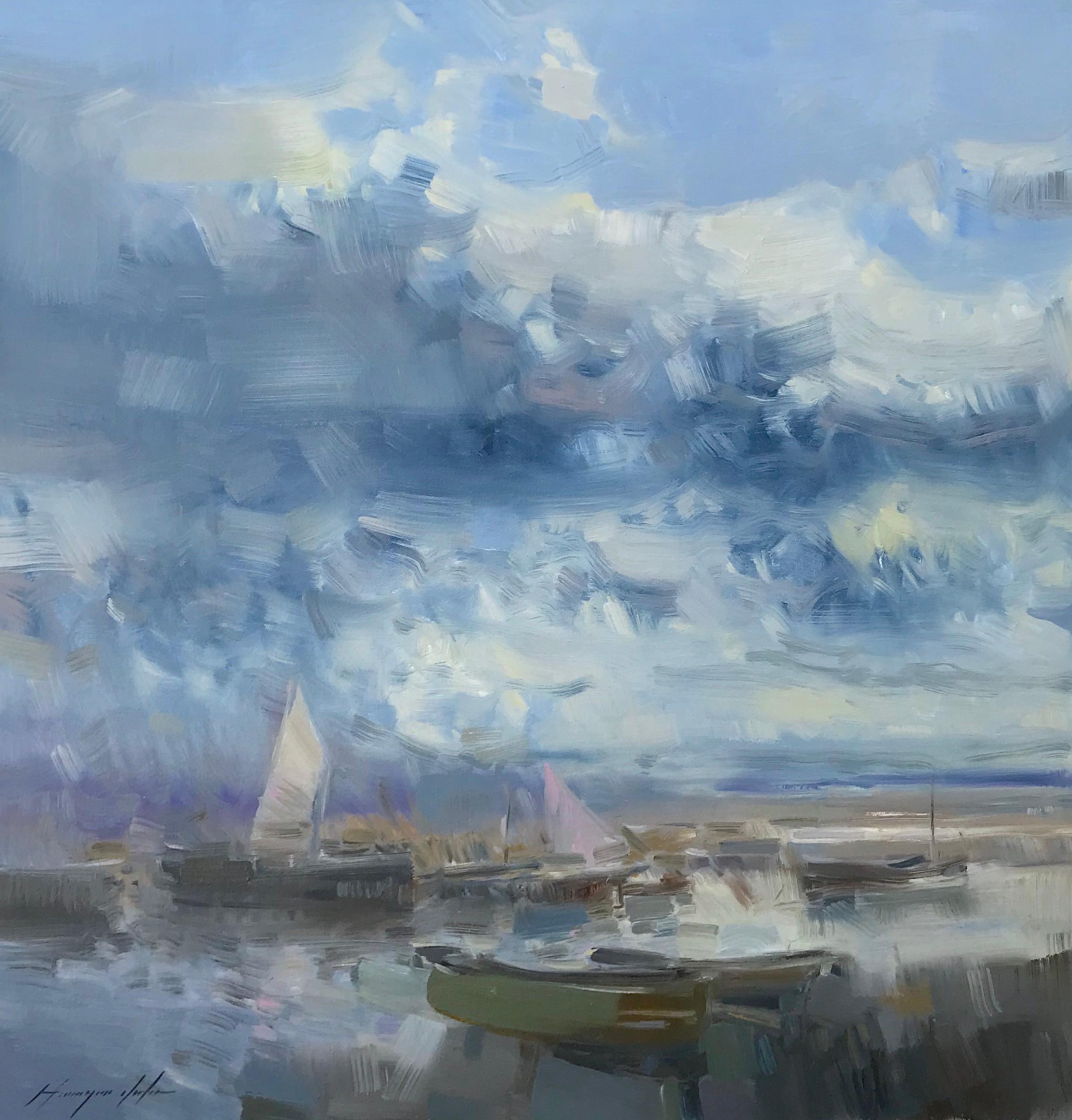 Vahe Yeremyan Landscape Painting - Harbor  