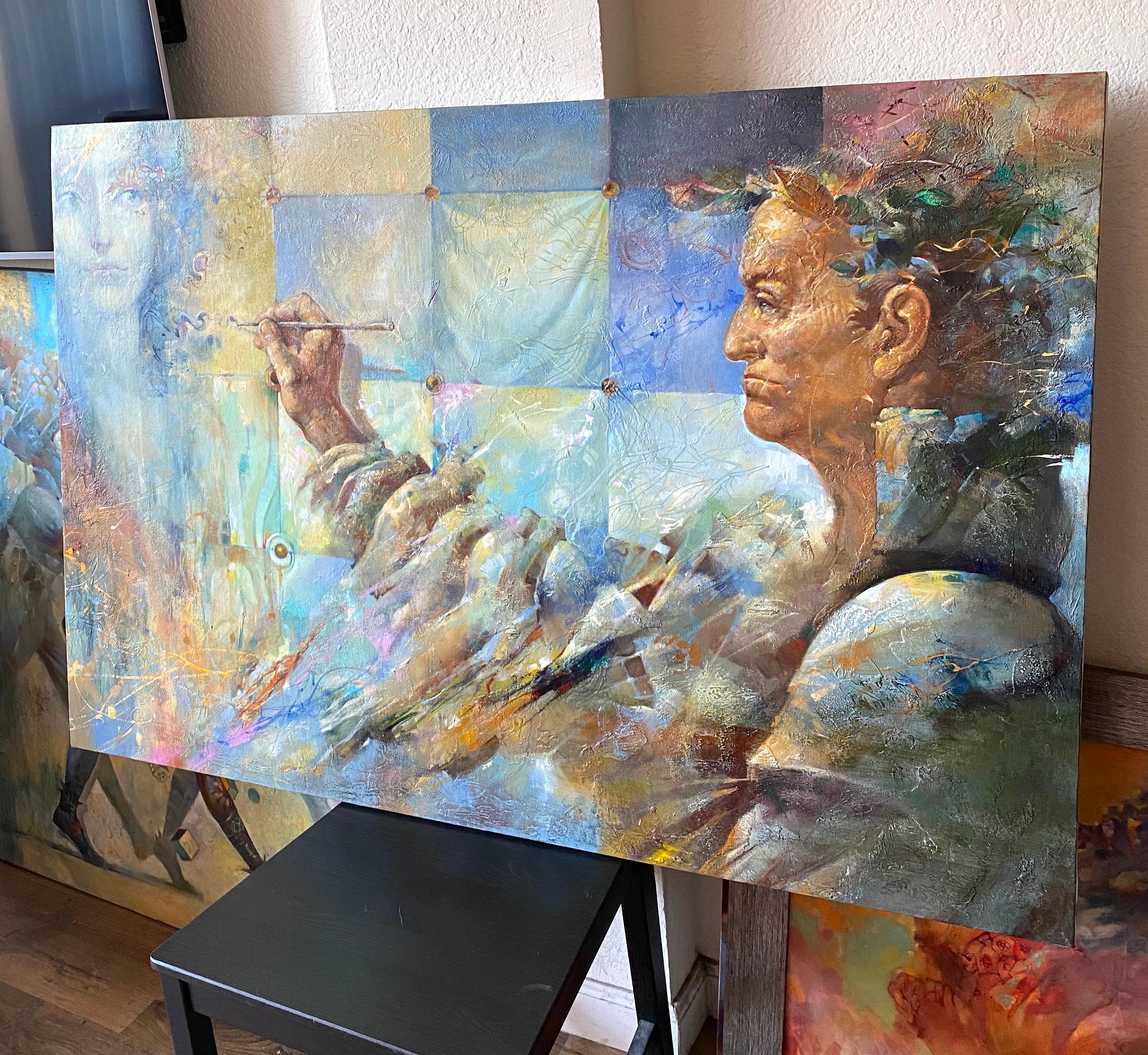 Surrealismo figurativo, Ritratto
Opera: Pittura a olio originale, opera d'arte fatta a mano, pezzo unico
Mezzo: Olio su tela
Anno: 2019
Stile: Ritratto Arte,
Titolo: Menzione,
Dimensioni: 31,5