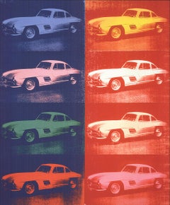 Mercedes-Benz 300 SL Coupe Offset Print, Pop Art, Mid-20th Century