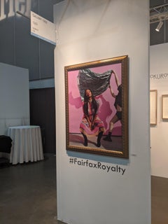 "Wednesday, Singer" Contemporary Color Portraiture, Pink, Pop-Culture, Female