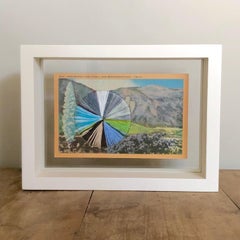 "Yucca and Arrowhead" - Embroidered California Landscape with Flowers