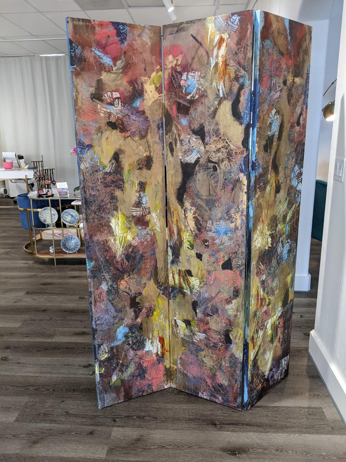 spray paint room divider