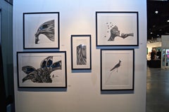 "Flying" - Incredible Pen + Ink Surrealism Drawing by Katherine Filice