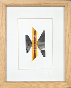 Soaring Hawk - Mixed Media Collage Bird Representation