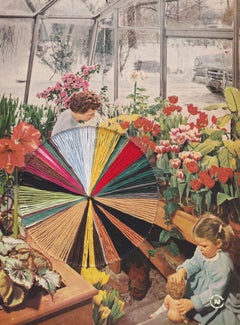 Winterbloom - Image of Mother and Daughter in Greenhouse with Embroidery
