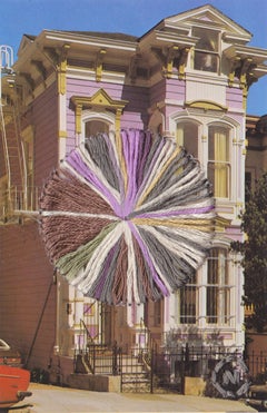 Purp Appeal- Photograph of Old Purple Victorian House with Yellow Accents
