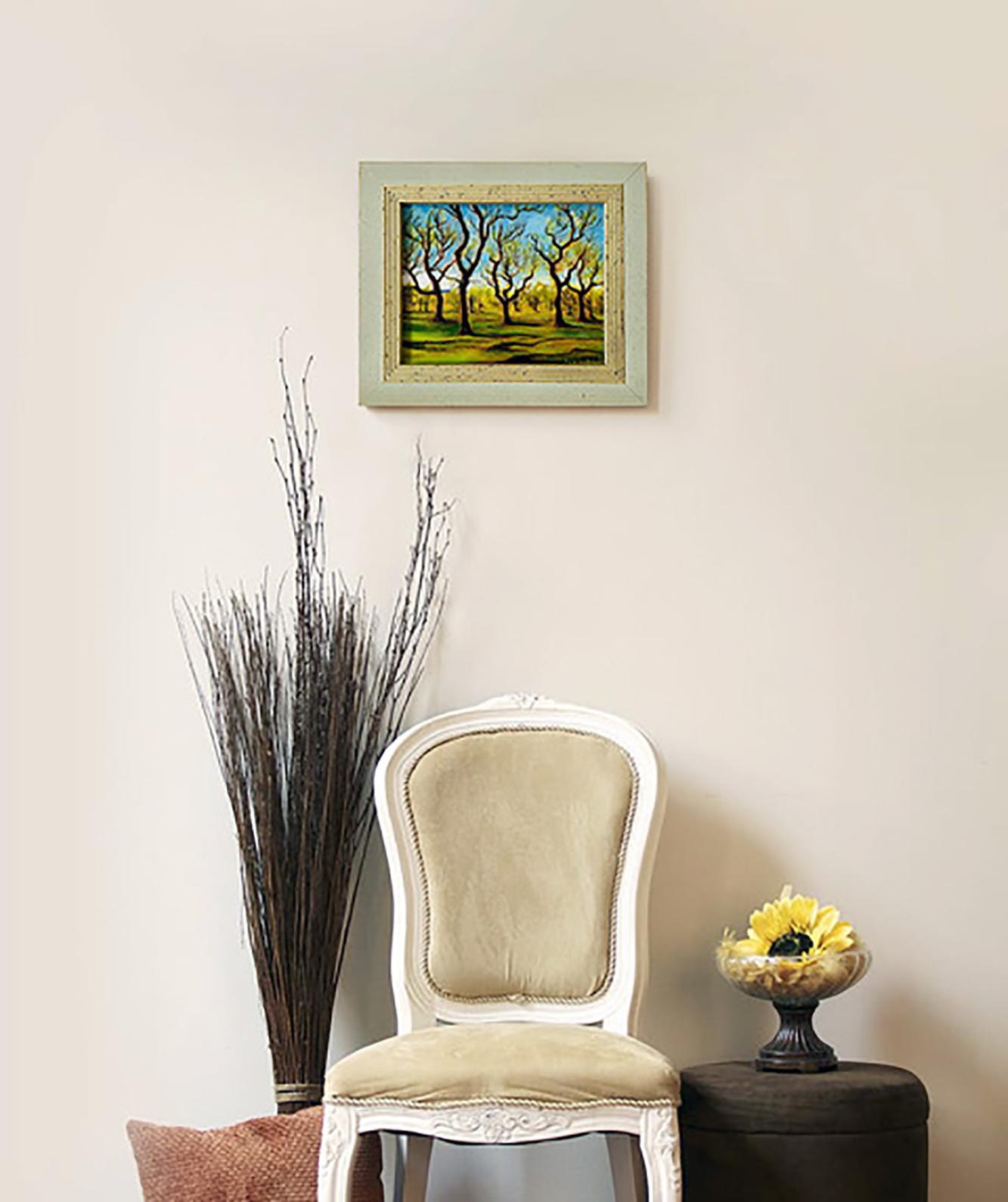 Spring in Central Park - Impressionist Style Landscape Painting of Trees 2