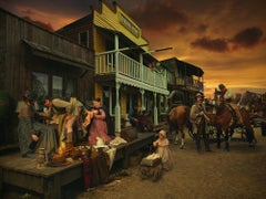 Born of Calamity- Staged Photograph of Birth Scene of Wild West + Calamity Jane