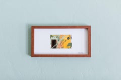 All The World's A Sunny Day- Found Object Collaged Abstract Painting