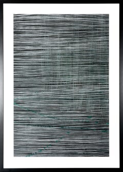 The Breeze Through the Curtains - Contemporary Work on Paper in Black + White