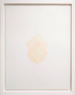 Knife Drawing Papagayo I - Contemporary Manipulated Textured Paper(Yellow+Beige)