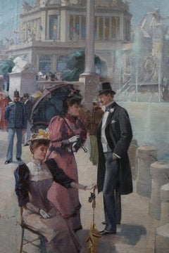 Period American Impressionist World Columbian Expositian Fair 0f 1893