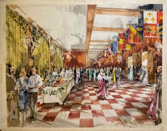 High Society American Interior Painting Jeremiah Goodman Parlor Ballroom Crest