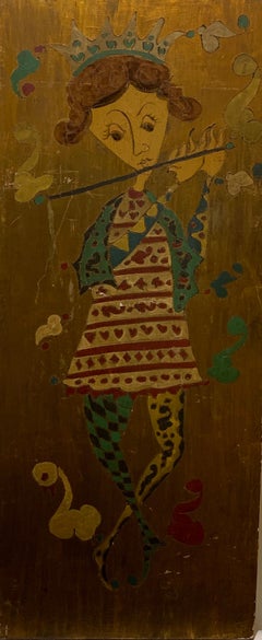 Taxco Mexico Painting on Wooden Panel