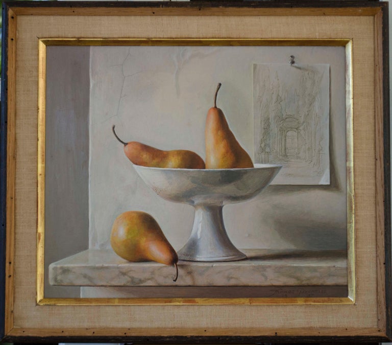 Three Pears - Painting by Thomas Prentiss