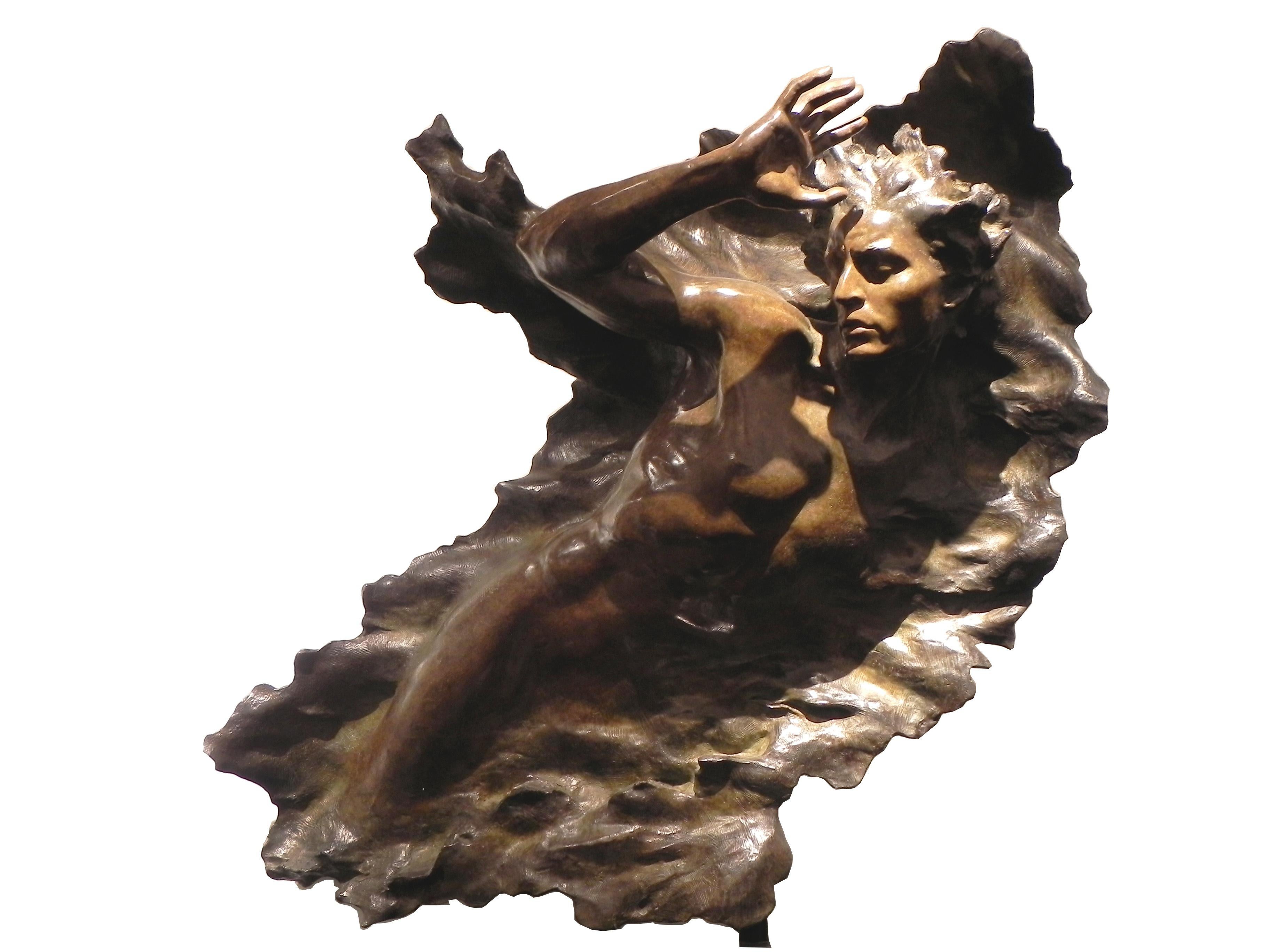« Ex Nihilo Figure 3 », Frederick Hart, Sculpture en bronze, Homme figuratif