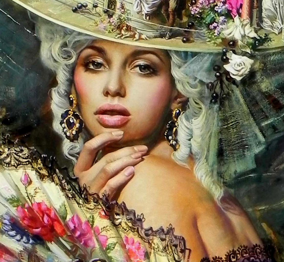 « Era of Elegance », Oleg Turchin, surréalisme, sophistiqué, élaboré, chapeau en vente 1