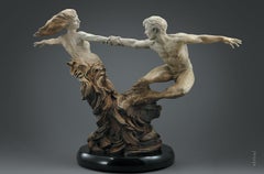 « Whirlwind, Martin Eichinger, Figuratif, Bronze, Romantic, 54x84x72 po.