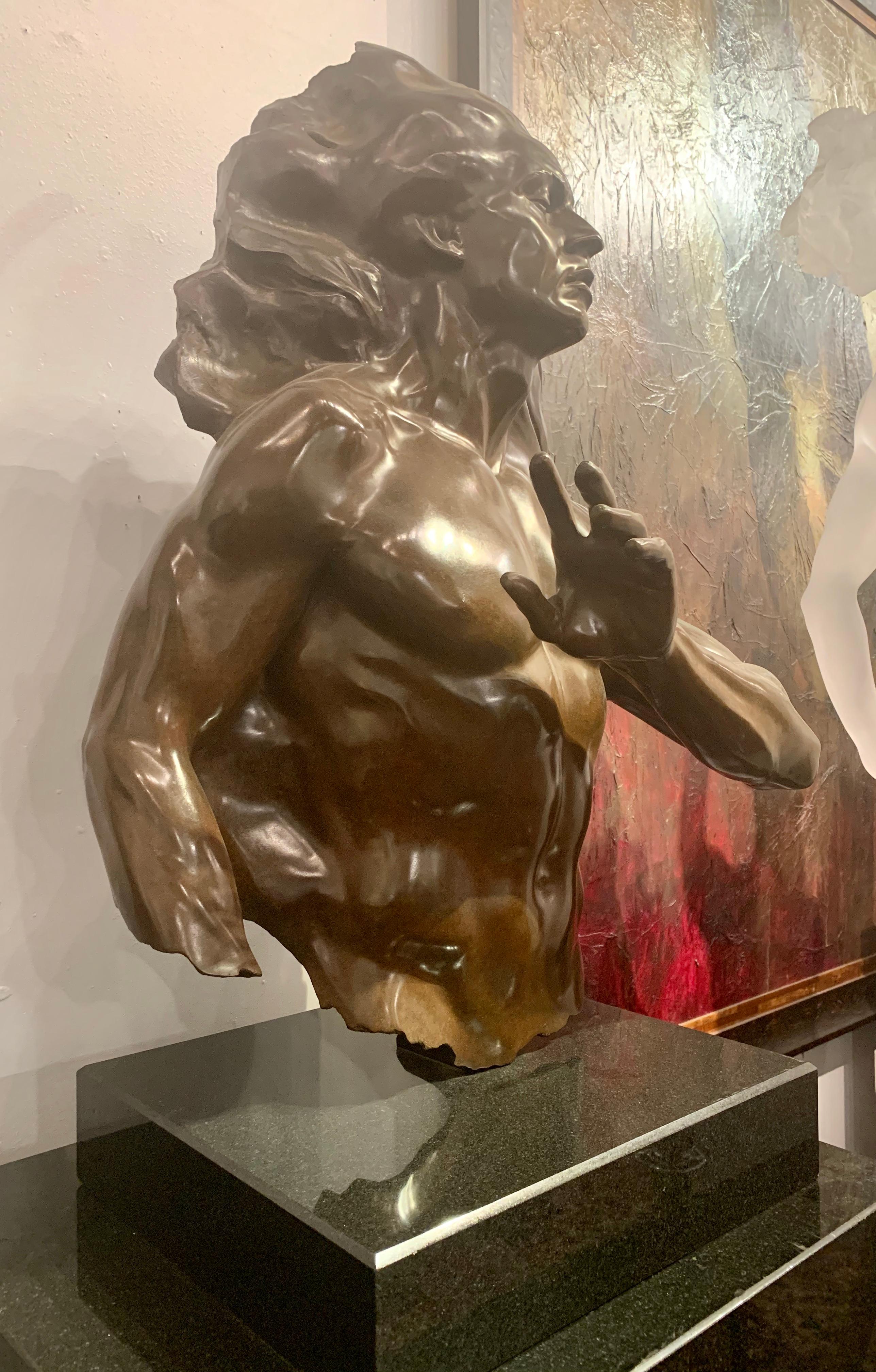 « Adam Fragment », Frederick Hart, Sculpture en bronze, Homme figuratif, Biblique en vente 4
