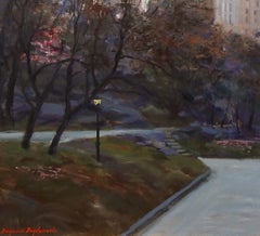 « New York City, What it Was... », Bogomir Bogdanovic, Huile/Toile, Impressionnisme