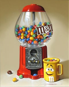 "Can't Eat Just One", Javier Mulio, Oil on Board, Realistic Still Life w/ Candy