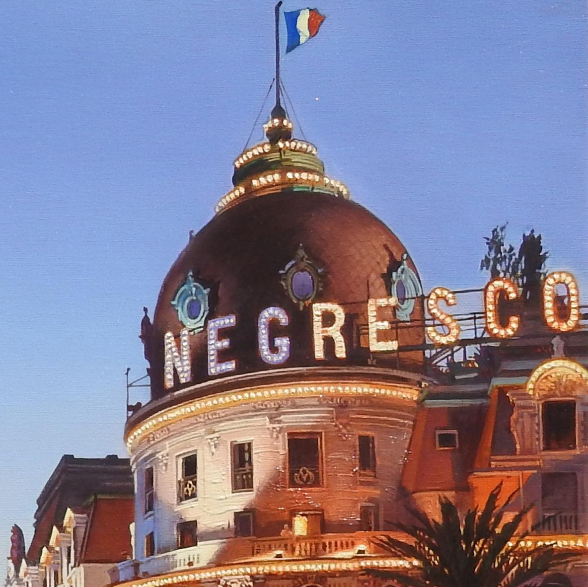 „ Hotel Negresco, Nizza“, Oleg Turchin, Öl auf Leinwand, 30