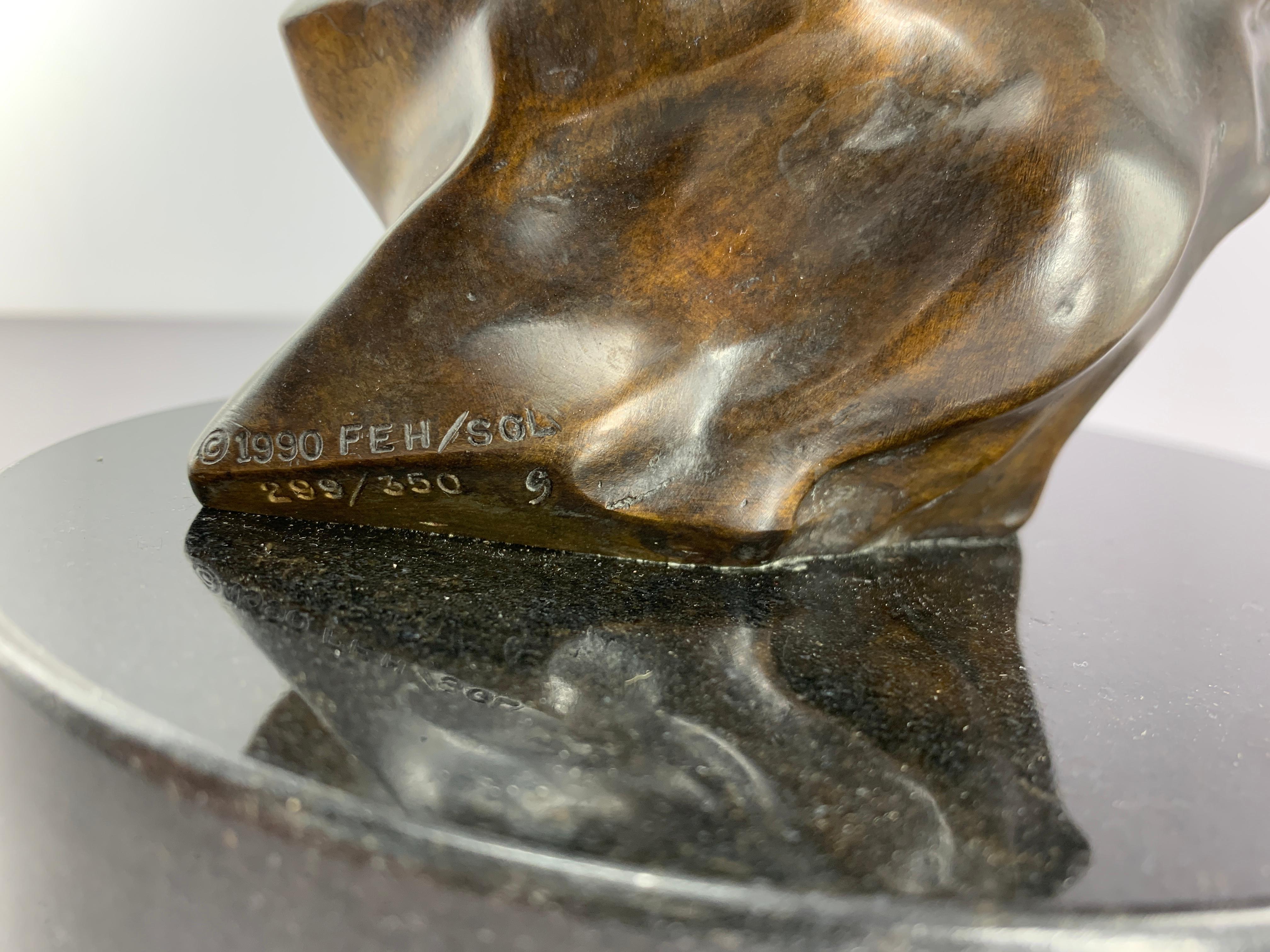 « Union », Frederick Hart, Sculpture figurative en bronze, 19x11x7 pouces, Femme et homme en vente 5