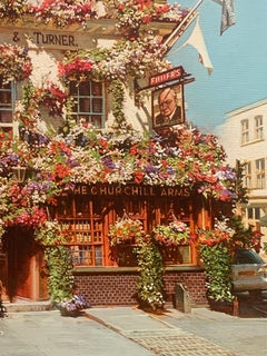 „“Die Churchill-Arme“, Oleg Turchin, Öl auf Leinwand, 30x40, Original, Fotorealismus