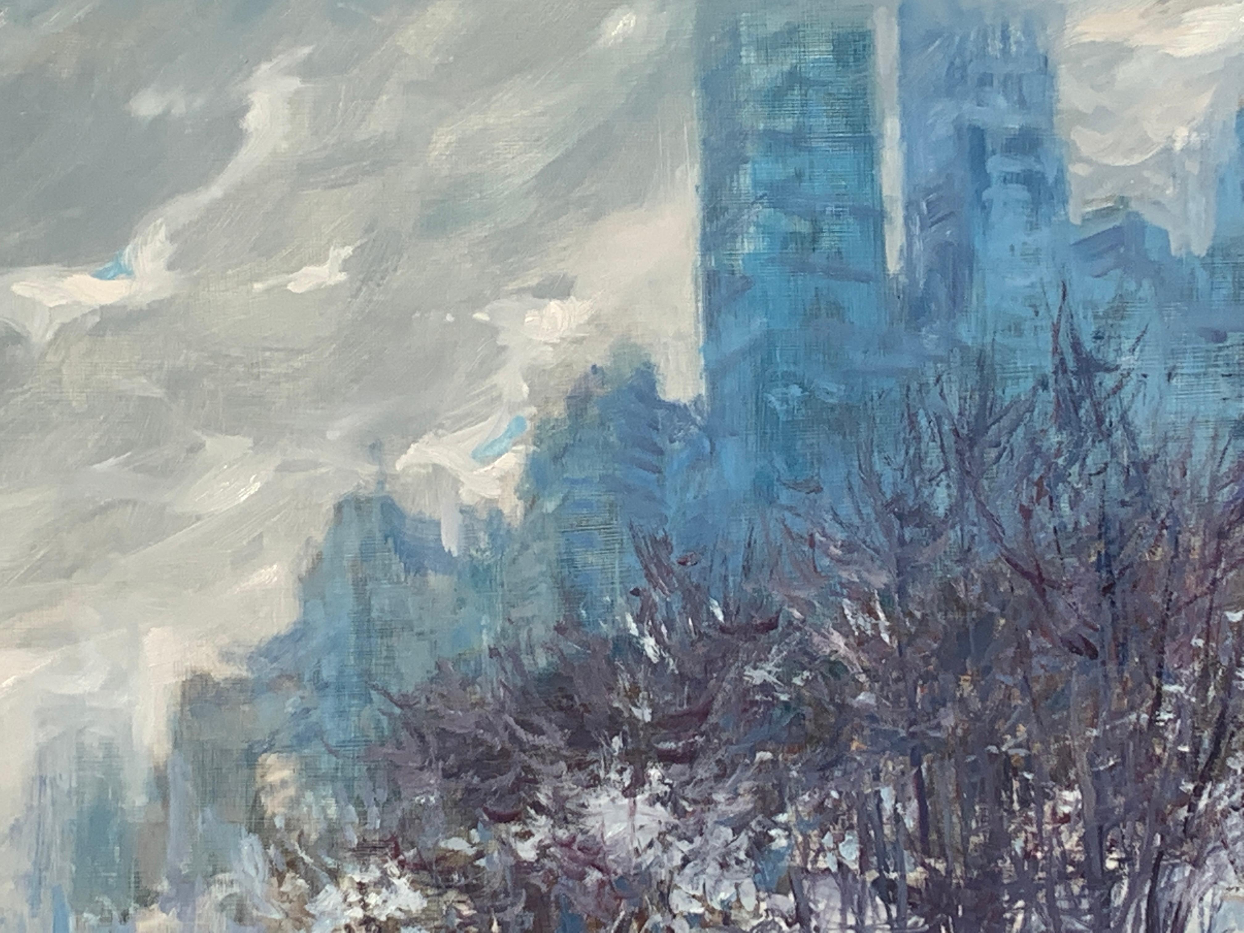 snow in new york painting