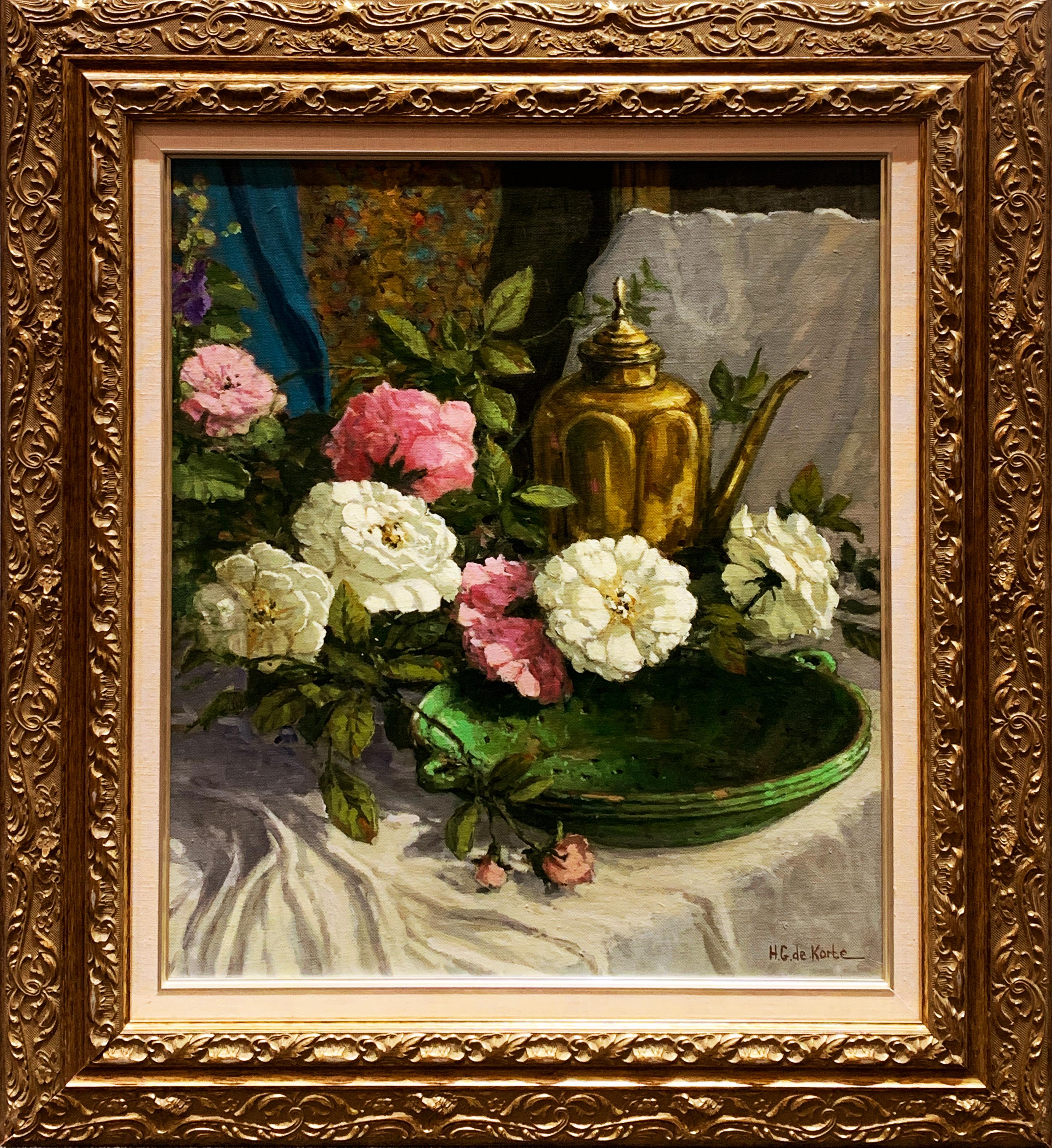 «looms in Morning Light », Henni de Korte, 24x20, huile sur toile, impressionnisme - Painting de H. G. de Korte