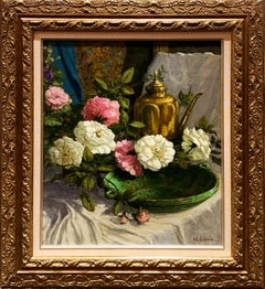 "Blooms in Morning Light", Henni de Korte, 24x20, Oil on Canvas, Impressionism