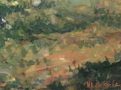 "Taming Wild Horses", Henni de Korte, 23x27 in, Oil on Canvas, Impressionism