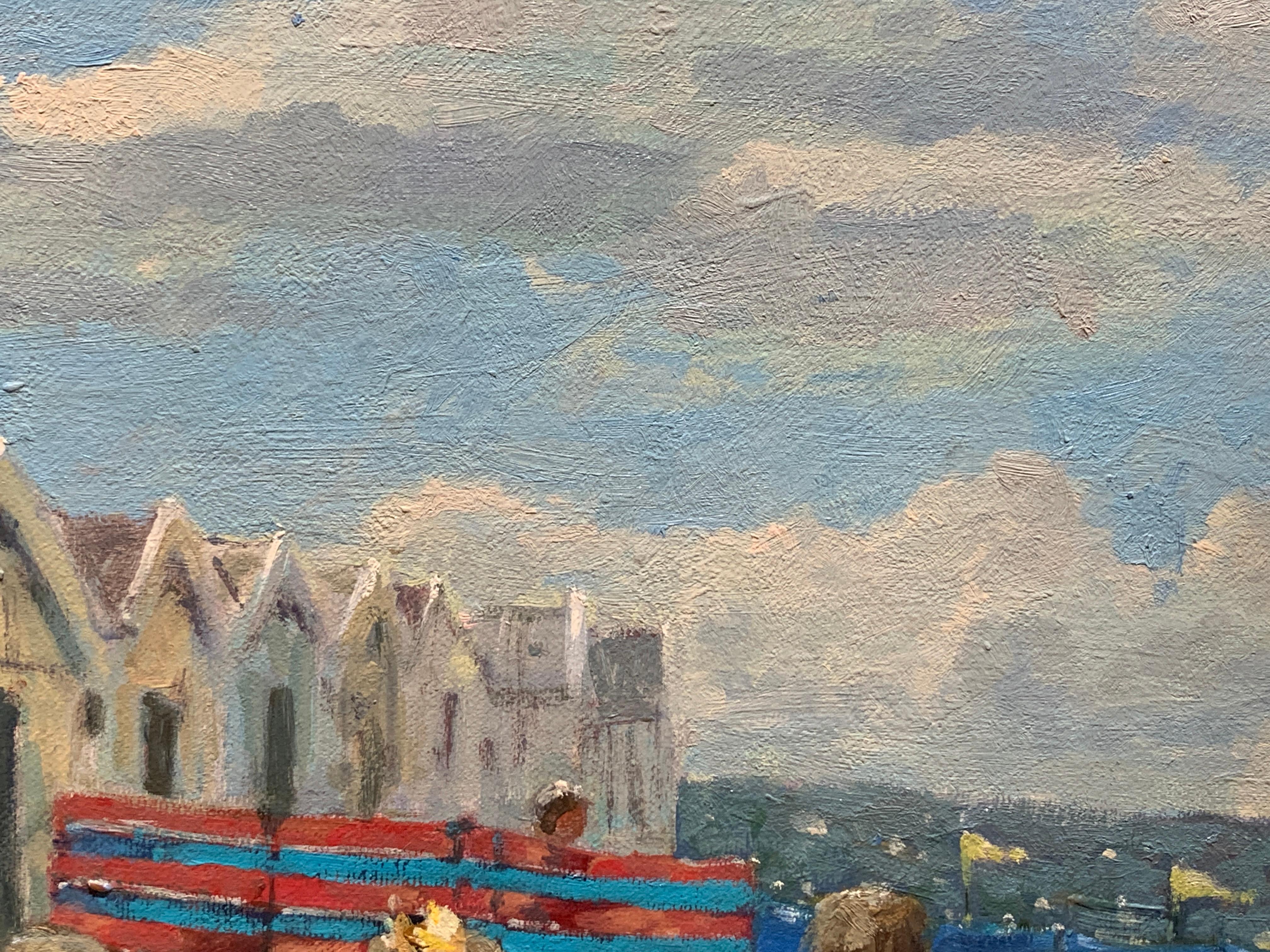 „Der Strand“, Henni de Korte, 20x24 Zoll, Öl auf Leinwand, klassischer Impressionismus im Angebot 2