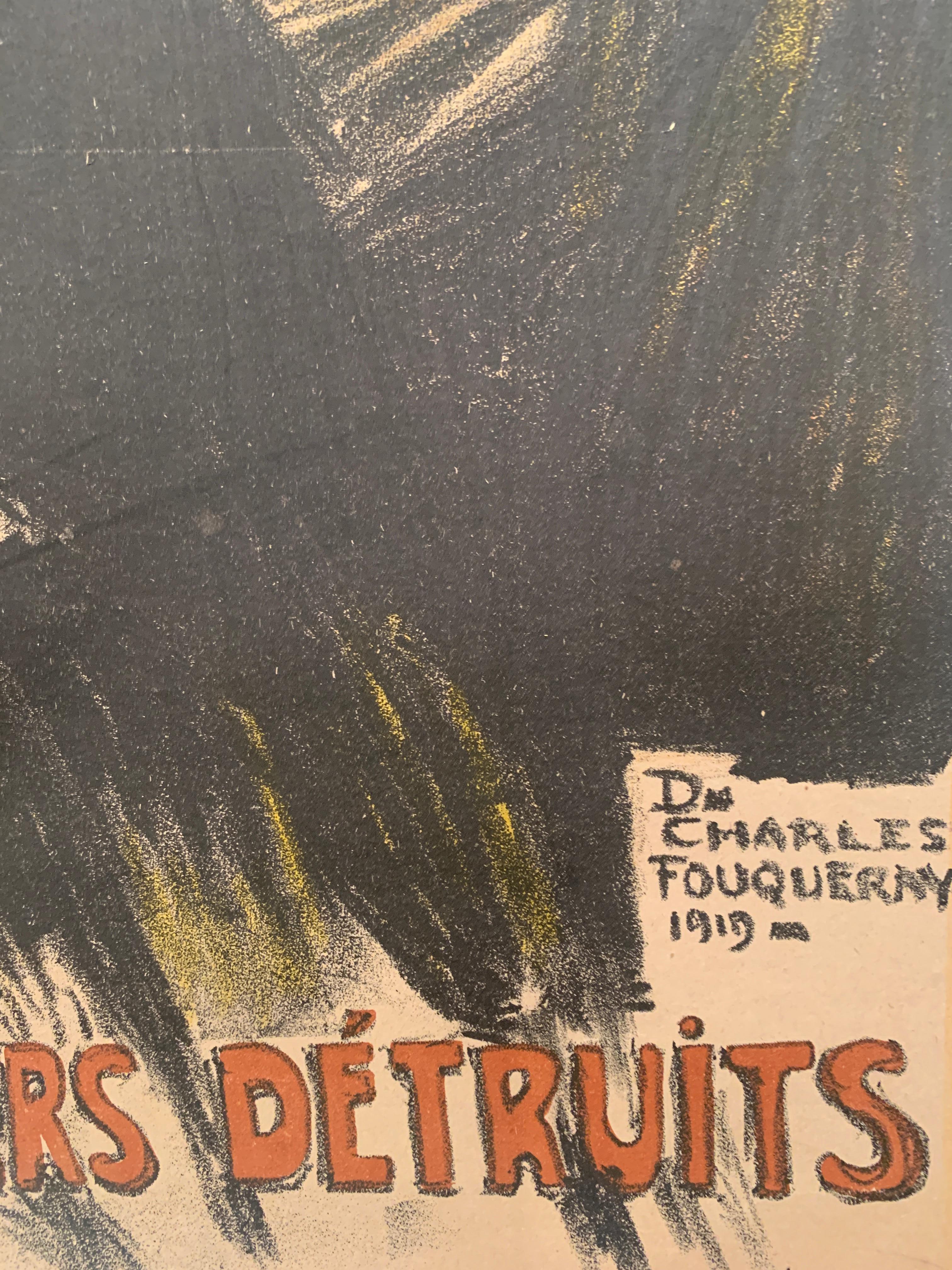 Affiche française ancienne d'origine, « Journee », Charles D. Fouqueray, Lithographie en vente 1