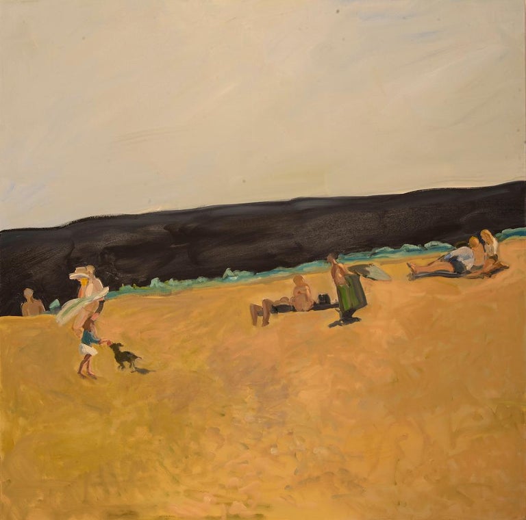 Cornelia Foss Cornelia Foss Beach People Oil On Canvas Beach