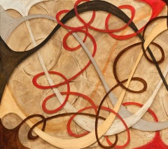 Claudia Aronow "Lyrical 2" large abstract oil on linen painting